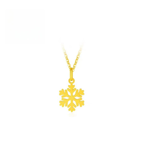 ORIGINAL GOLD  LITTLE SNOWFLAKE NECKLACE