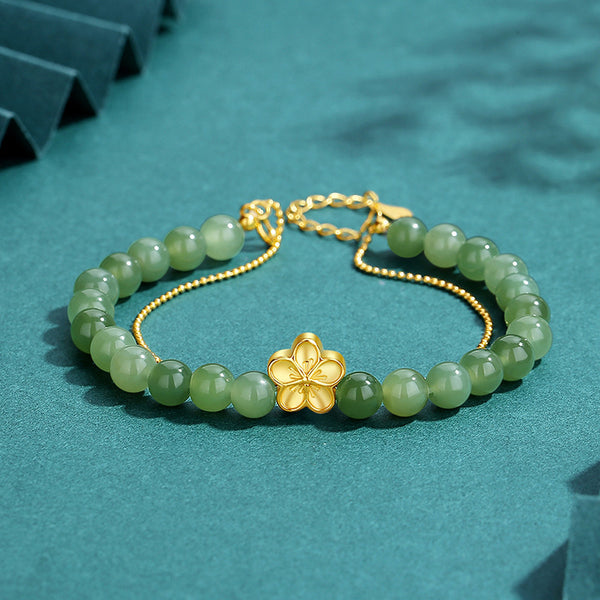 KISALL ORIGINAL JADE SEE PEACH BLOSSOM HOTAN JADE JADE  BRACELET