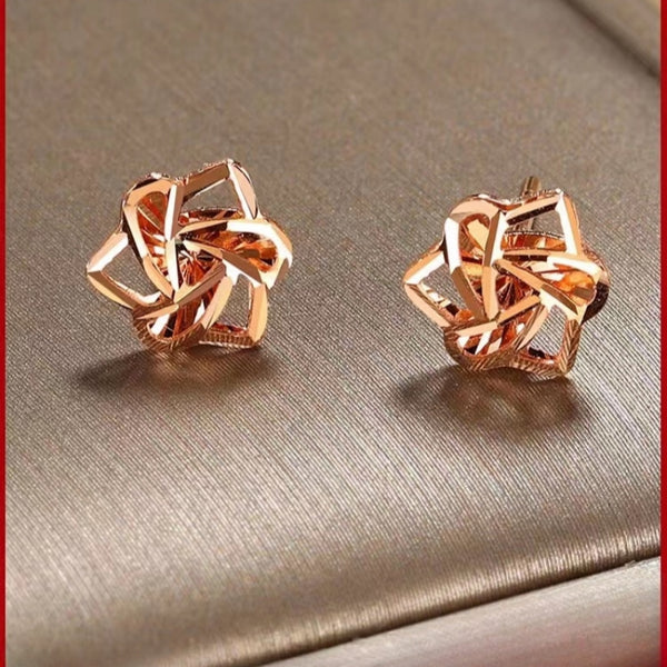 ORIGINAL 18K GOLD FLOWER GODDESS EARRINGS