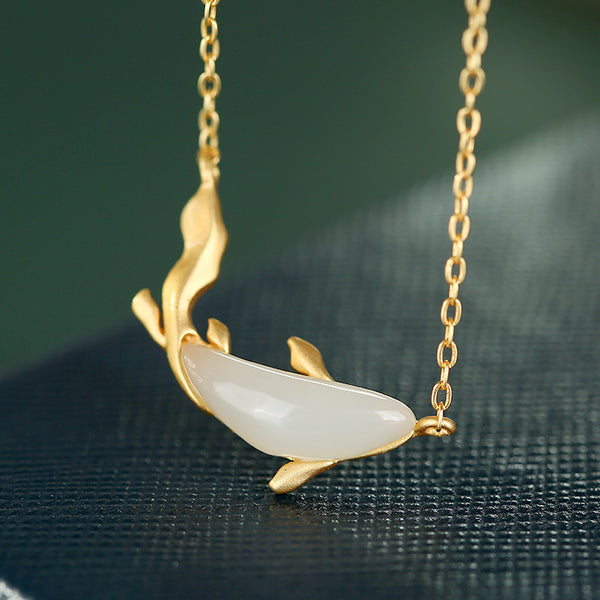 KISALL ORIGINAL HOTAN JADE DOLPHIN PENDANT