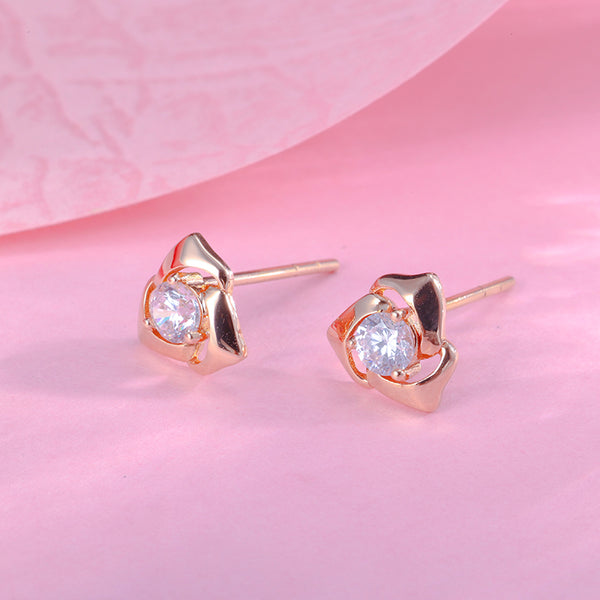 KISALL ORIGINAL 18K GOLD PLATINUM CLOVER  EARRINGS