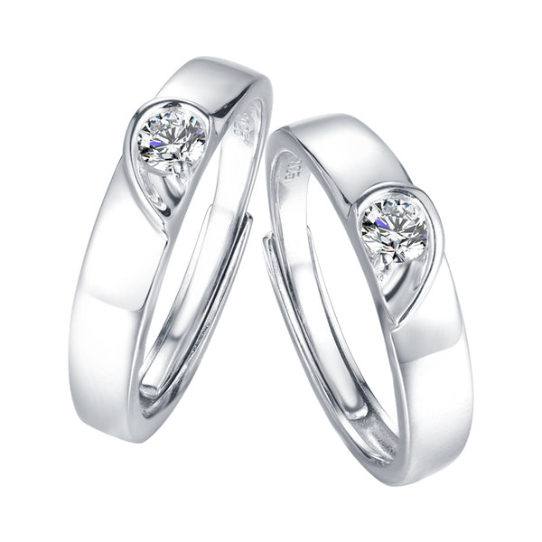 ORIGINAL 925 SILVER A PERFECT COUPLE  RING