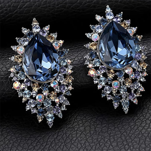 KISALL Original Design High End Personalized Diamond Shaped Water Drop Earrings
