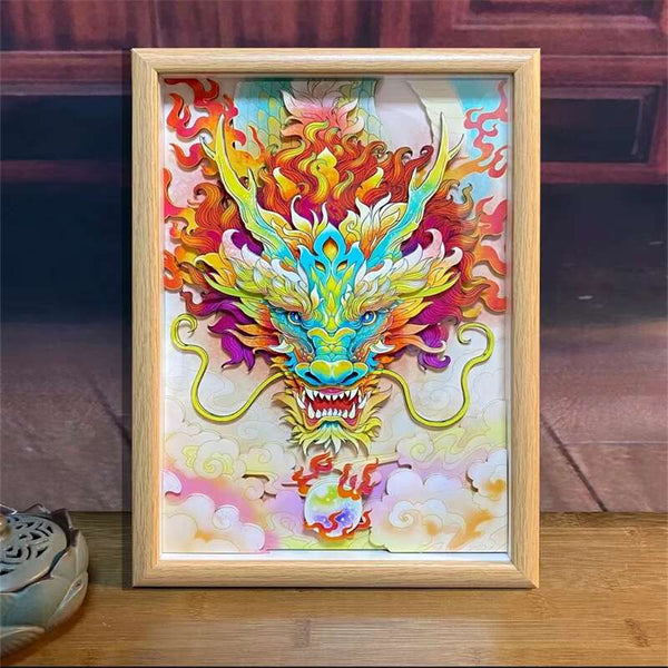 Long Yu Sihai Paper Cuttings Art Stereo