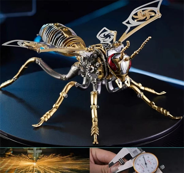 KISALL Male mechanical assembly model, metal wasp puzzle toy, birthday gift, home decoration model, aluminum alloy