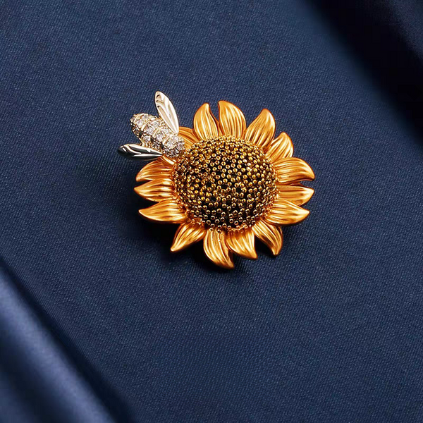 KISALL Sunflower Brooch