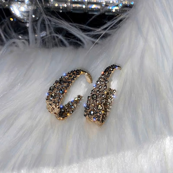 Original Design Fashion Sterling Silver Plated Zircon Earrings