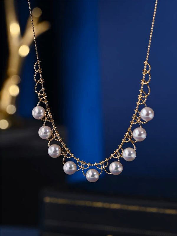 Tiannu Unraveled Pearl Necklace from Akoya, Japan