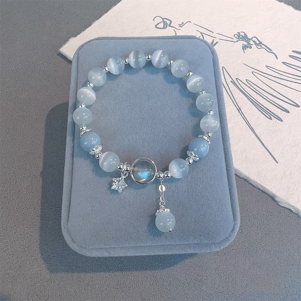Dream Blue Opal Starlight Crystal Bracelet