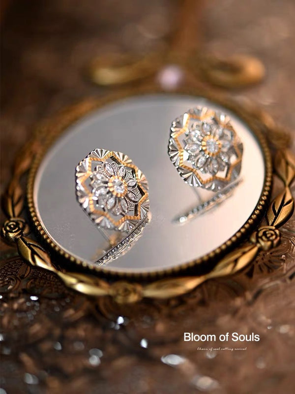 Original Design Brilliant Journey Hollow out French Retro Earrings