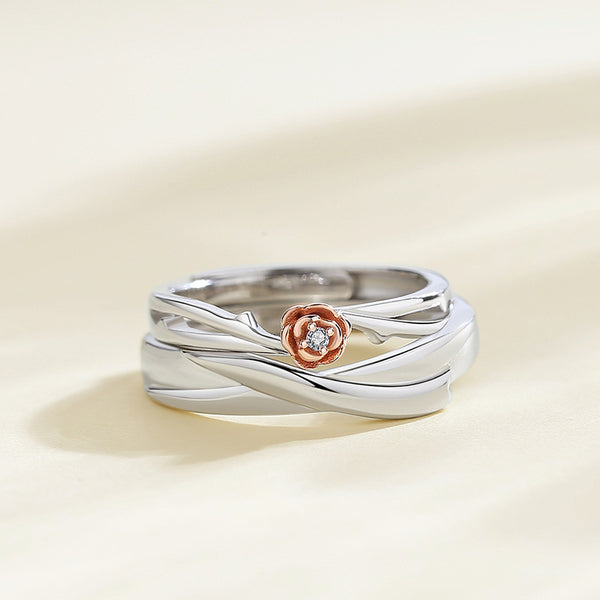ORIGINAL 925 SILVER THE LITTLE PRINCE AND THE ROSE RING