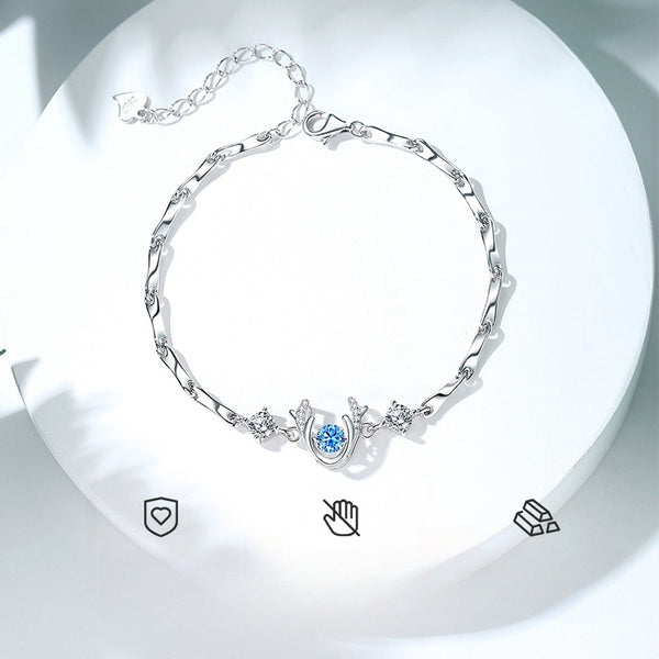 KISALL ORIGINAL 925 SILVER SMART DEER HORN BRACELET